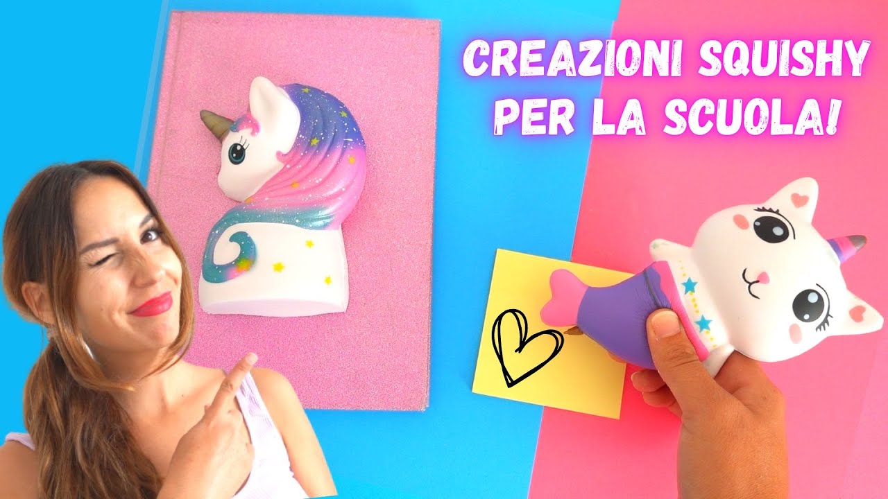 CREO COSE PER SCUOLA CON GLI SQUISKY! Back to school!