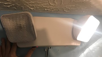 How to replace an emergency light bulb