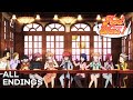 All Food Wars! Endings
