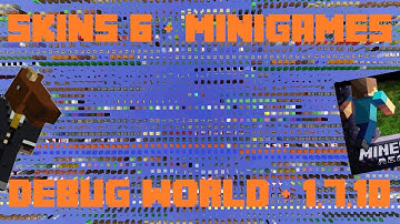 Minecraft Weekly News: Skin Pack 6, Debug Worlds, Music, Minigame, 1.7.10 Released!