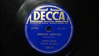 78rpm: Doggin' Around - Count Basie and his Orchestra, 1938 - Decca 1965