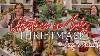 🎄2023 CHRISTMAS IN JULY THRIFTING | CHRISTMAS DECOR 2023 SHOP WITH ME | VINTAGE CHRISTMAS DECOR