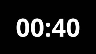 40 Second Countdown Timer – Dark Screen News