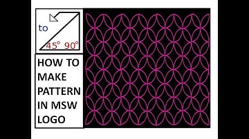 MSW logo tutorial/MSW LOGO pattern commands/Repcount command/Logo commands for class 3 & 4