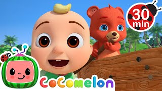 Searching For Fruit! 🔭 | Cocomelon Animal Time 🐷 | 🔤 Subtitled Sing Along Songs🔤 | Kids Cartoons