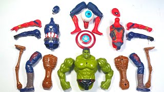 Assemble Avengers Toys | Spider-Man VS Hulk Smash VS Captain America VS Siren Head - Avengers