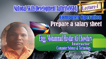 NSDA Level-3 (Computer Operation)।। Specification or Excel Sheet।। Prepare a Salary Sheet in Bangla