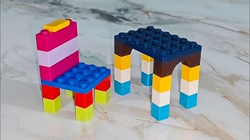 How to make a LEGO Table & Chair🪑| Lego Bricks ASMR | Satisfying Diy #asmr #asmrsounds