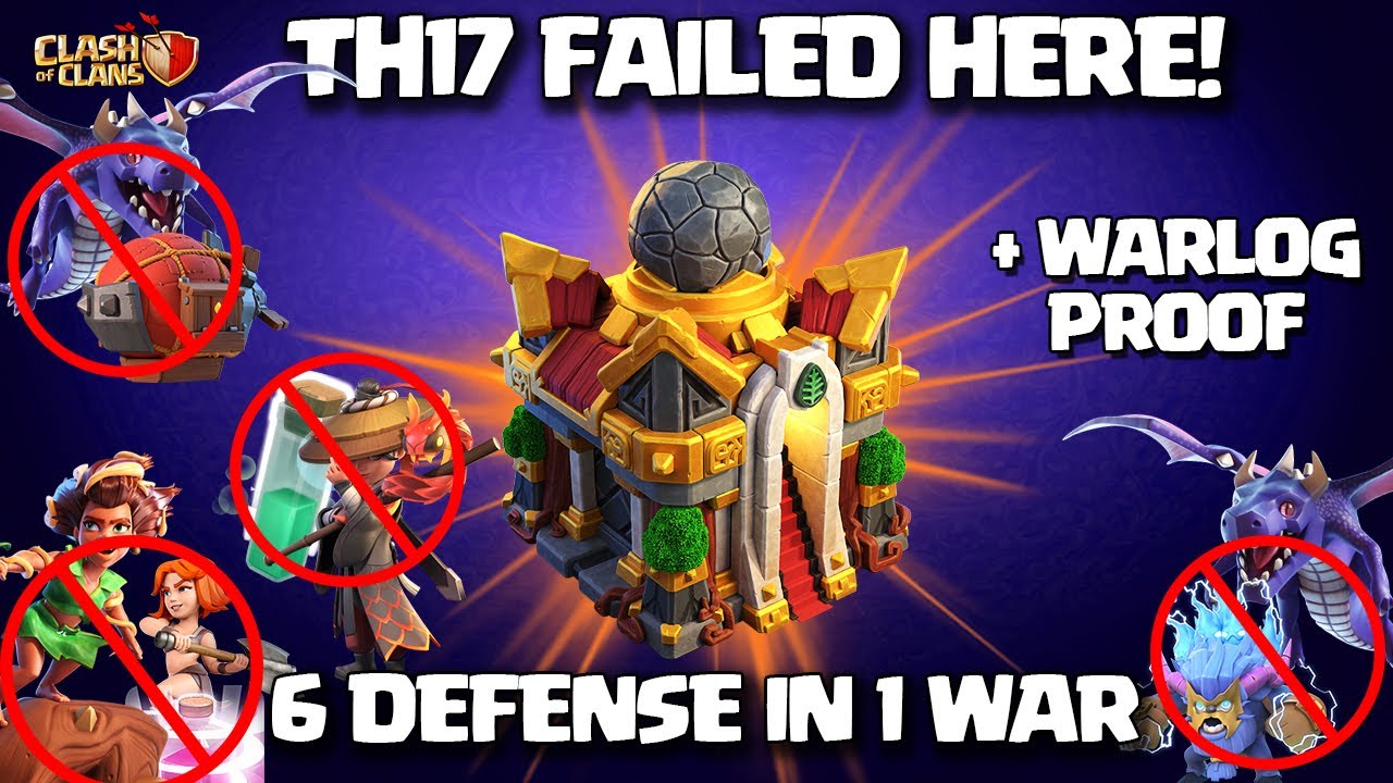 Th17 Fained here! 6 Defense in 1 War🔥Th16 Anti RC & Dragons | Best Th16 ...