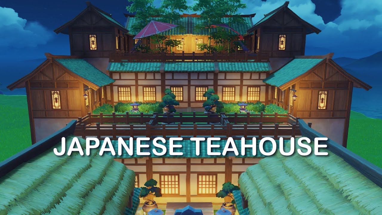 Inazuma Inspired Teahouse Serenitea Pot Cool Isle Genshin Impact