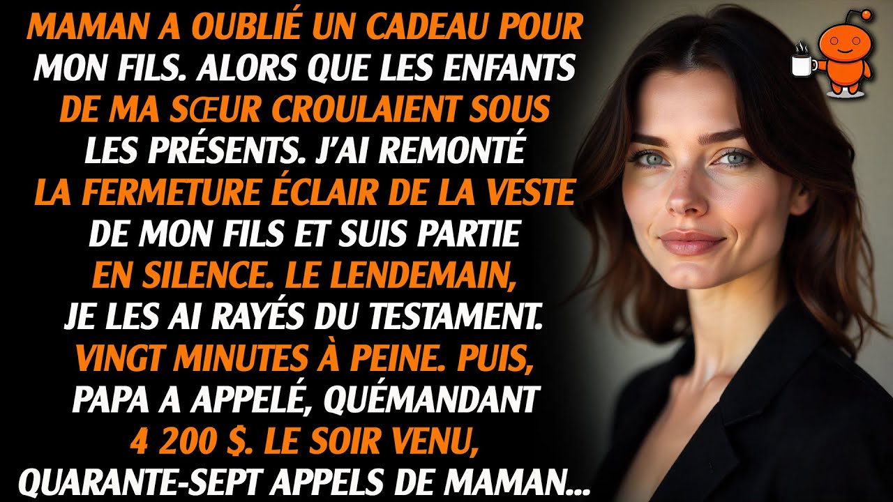 Mamie a donné 36 cadeaux aux enfants de ma sœur, mon fils n'en a reçu aucun - Je suis partie et j'ai