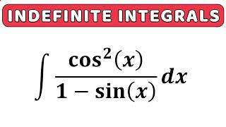 Can you solve this indefinite integral?