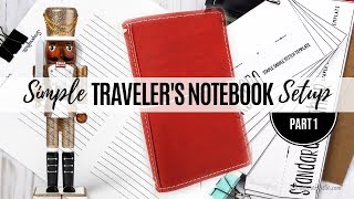 How to do a Simple Setup of a Traveler's Notebook with Printable Inserts and Cut Files