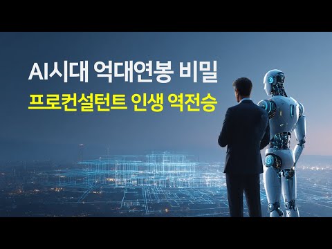 억대연봉 프로컨설턴트, AI시대 컨설팅 기회를 활용하는 전략을 알려드립니다.
