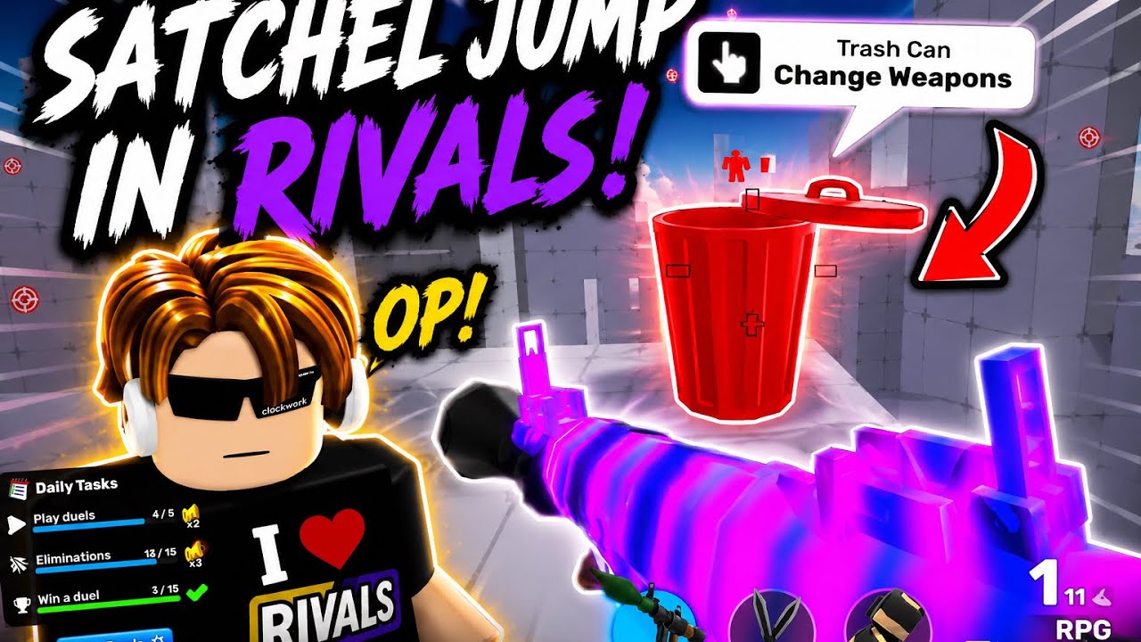 How to do Satchel jump in Roblox Rivals - YouTube