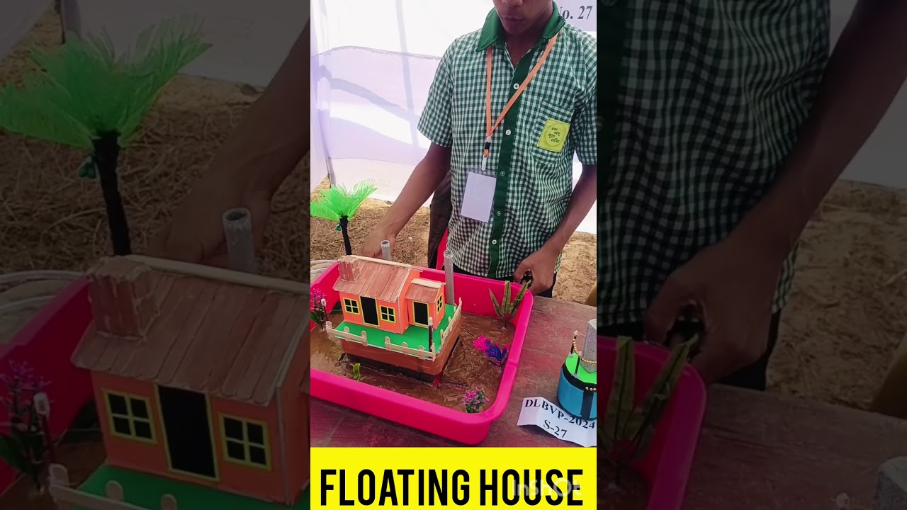 Science project idea//Floating house in flood area