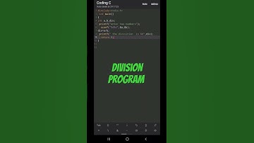 division program in C language #c #viral #programming ......simple program #coding #basicc