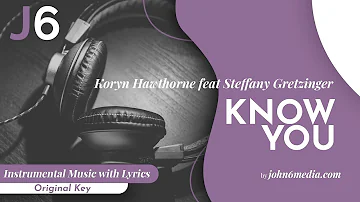 Koryn Hawthorne | Know You Instrumental Music with Lyrics Original Key