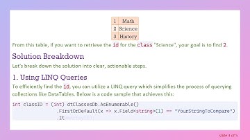 How to Compare and Find Row Values in DataTable Using C#