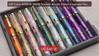 Gift Color ADMOK M800 Smooth Acrylic Piston Fountain Pen BOCK... — Amazing Value 2026 | Must Have!