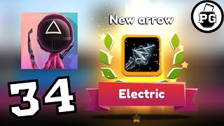 Electric Arrow - New Arrow unlocked - Stickman Archer online 🏹 Gameplay Walkthrough |Episode 34| screenshot 2