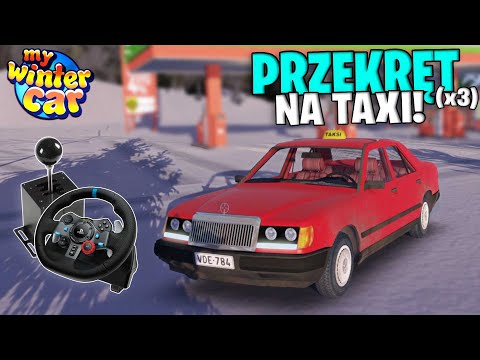 🚕Mercedes TAXI on Steering Wheel with Shifter in My Winter Car!