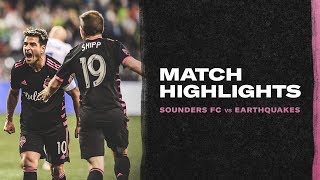 HIGHLIGHTS: Seattle Sounders FC Vs. San Jose Earthquakes HIGHLIGHTS: Seattle Sounders FC Vs. San Jose Earthquakes