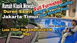 Rumah Klasik Mewah Dalam Komplek Elite Di Duren Sawit Jakarta Timur