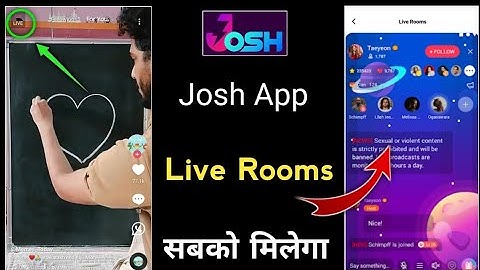 Josh App Live Rooms opsan kaise paye|josh app live option|how to live opsan in Josh App@LikeHelp