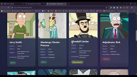 Projeto Frontend - API Rick and Morty - Kauã Santos Simplício | Ciência da Computação - UniFECAF