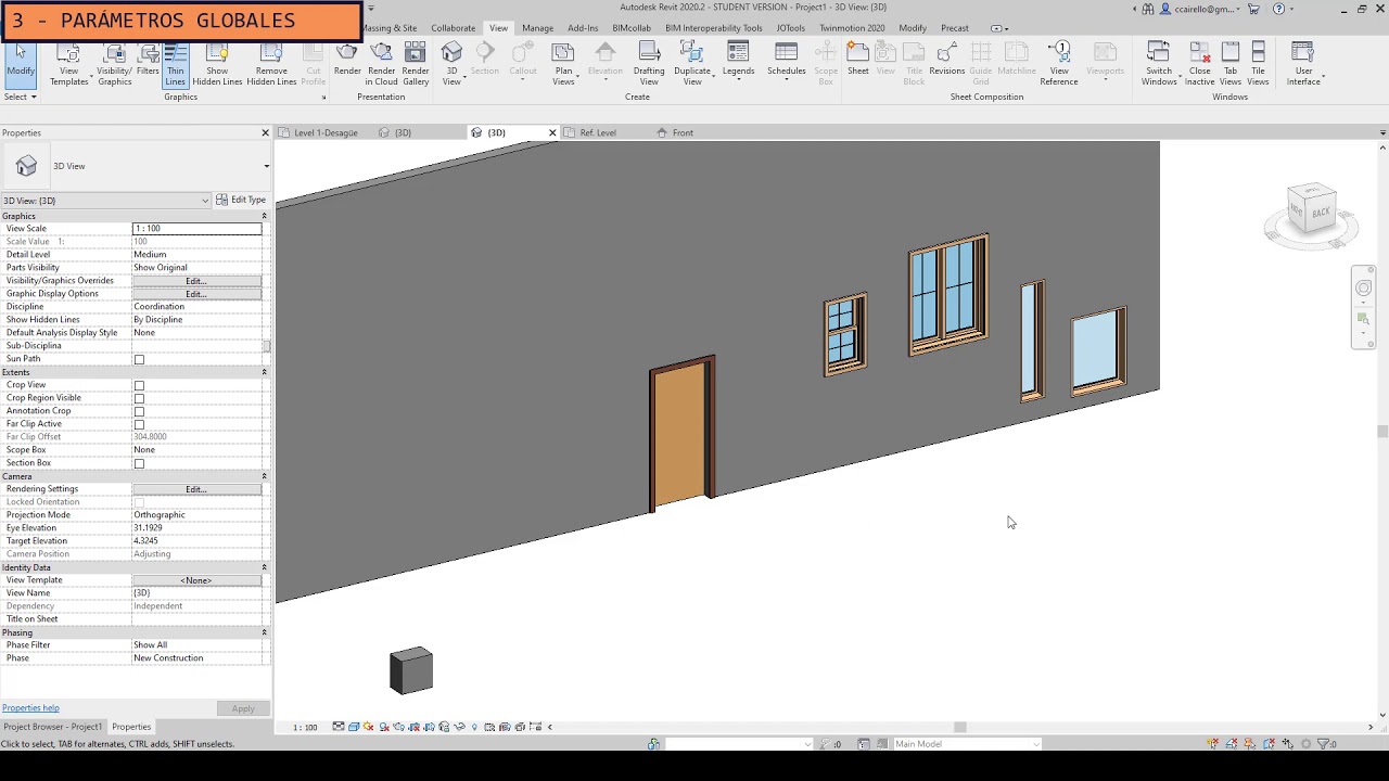 DISTINTOS TIPOS DE PARÁMETROS EN REVIT - YouTube