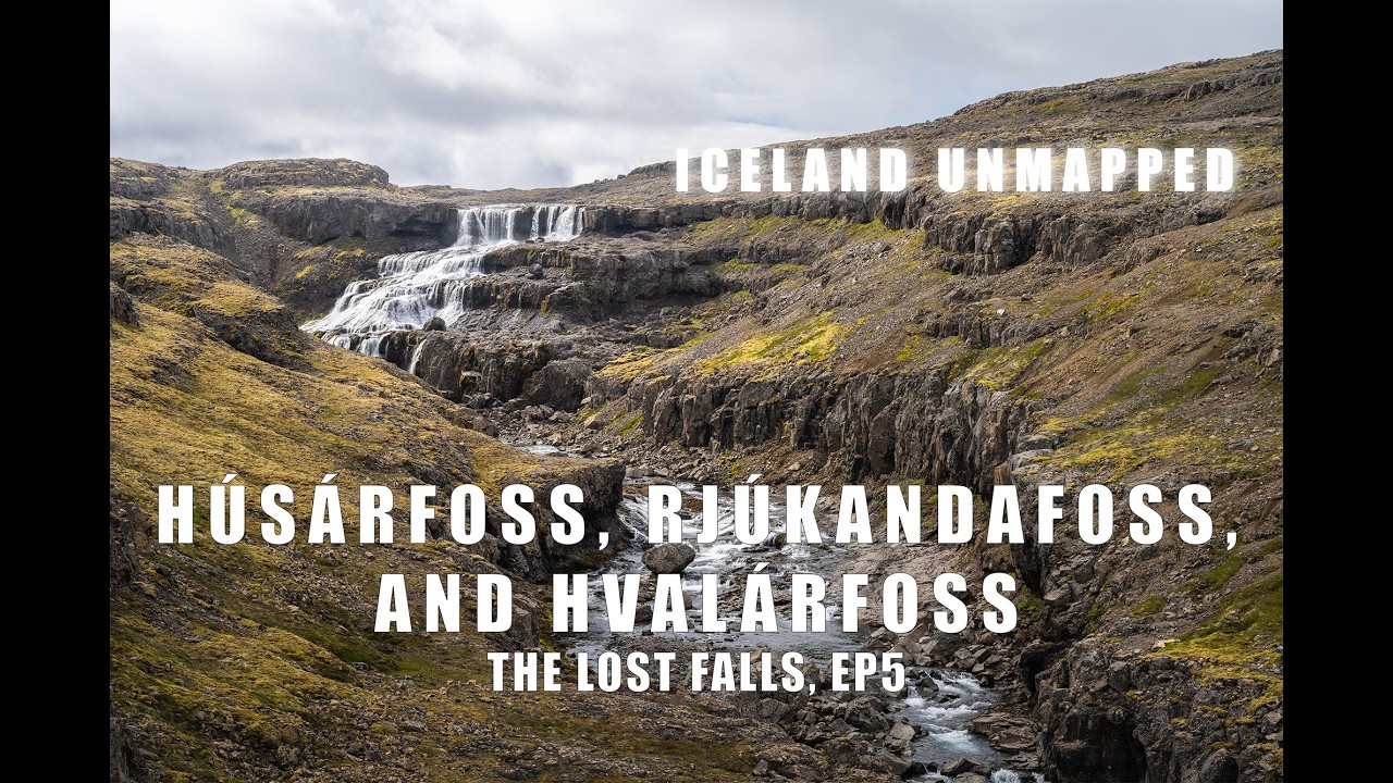 Iceland Unmapped - Journey to the Lost Falls 5: Húsárfoss, Rjúkandafoss, and Hvalárfoss, Westfjords. — Rjúkandafoss — video poster