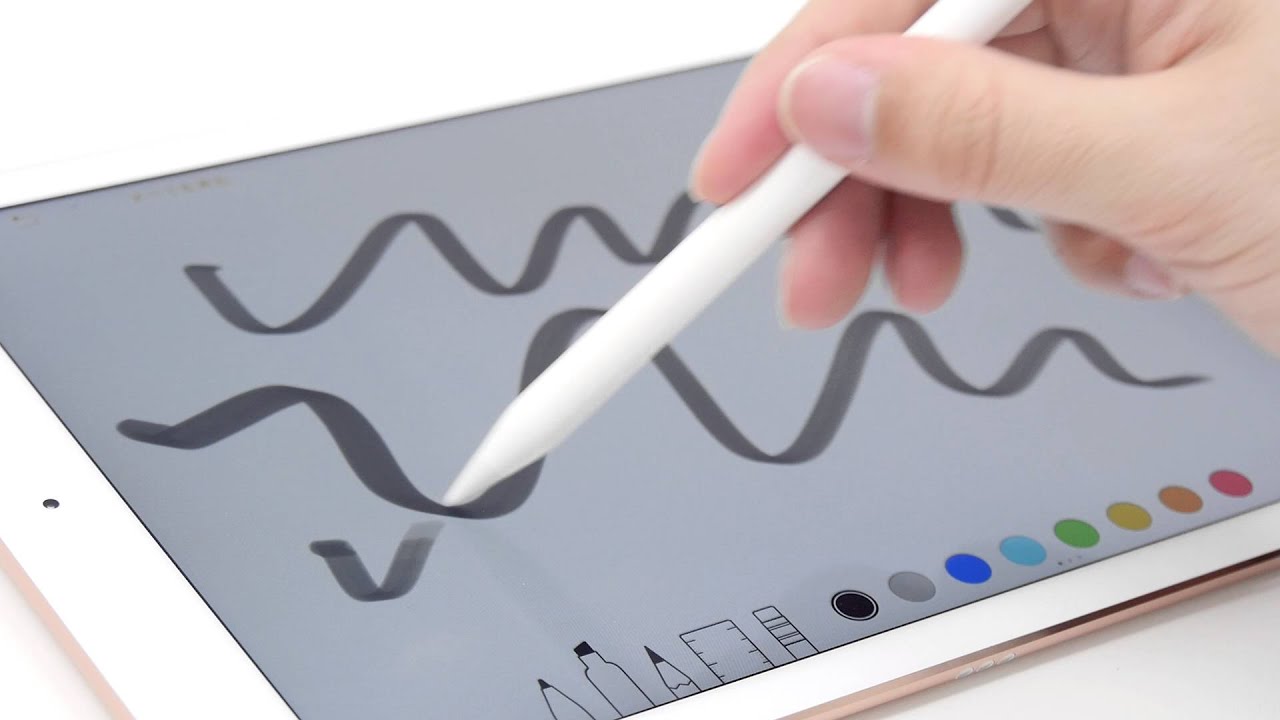 9.7インチiPad ProにApple Pencilでお絵かき - YouTube