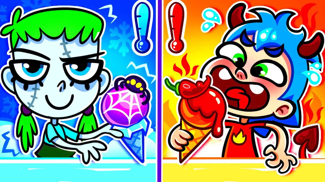 Hot Or Cold Song || Funny Challenge 🔥❄ Best Kids Sing-Along