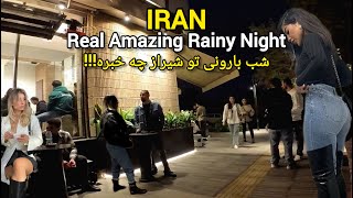 IRAN 2024 | Rainy Night Walk and Drive: Touring Shiraz After Dark in The Rain screenshot 4