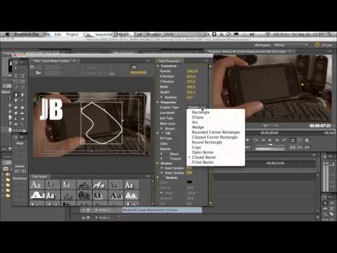Advanced Titler & Feathering a Track Matte as a Mask using Adobe Premiere Pro CS5.5