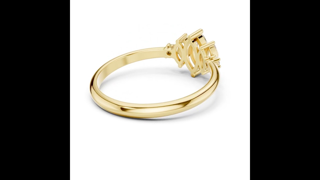 Triple Marquise Diamond Statement Ring