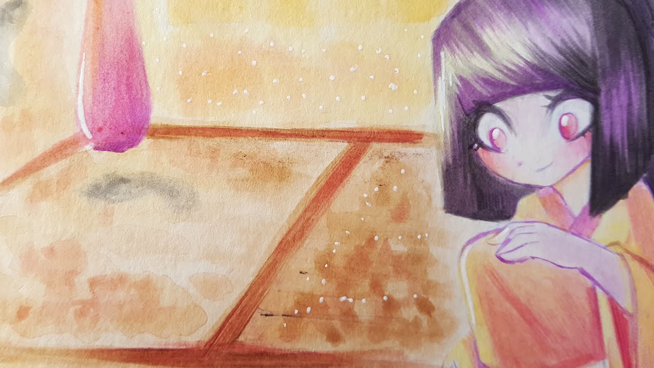 Mythology Series (#2): Zashiki Warashi - Watercolor Speedpaint ♡ iiKiui