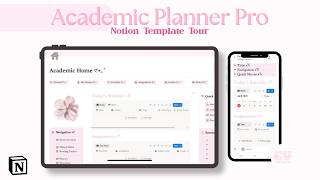 ACADEMIC PLANNER PRO 💗 Notion Template Tour screenshot 4