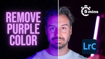 How to REMOVE extreme PURPLE COLOR CAST - Easy 5 min fix in Adobe Lightroom