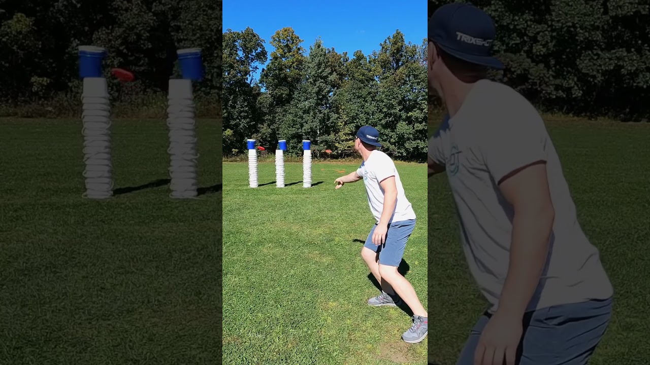 Amazing Outdoor Trick Shots☀️🥏🕺  #trickshot #satisfying #skills #sunshine
