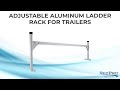Adjustable Aluminum Ladder Rack Install