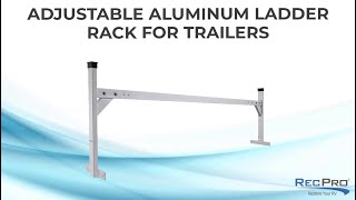 Adjustable Aluminum Ladder Rack Install