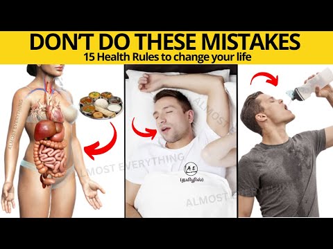 15 Health Rules to Change your Life Tamil Simple Healthy Habits almost everything