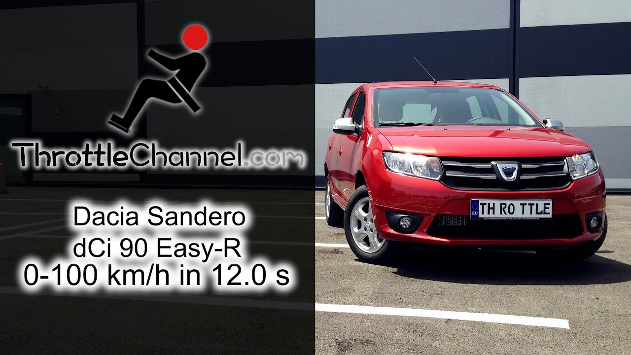 Dacia Sandero dCi 90 Easy-R acceleration - ThrottleChannel.com
