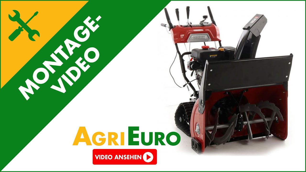 Montagevideo GeoTech Schneefräse STP1176 TEL mit Raupenantrieb- 11 PS Loncin Motor