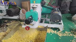 Maize puffed extruder corn extruding machine corn snacks machine