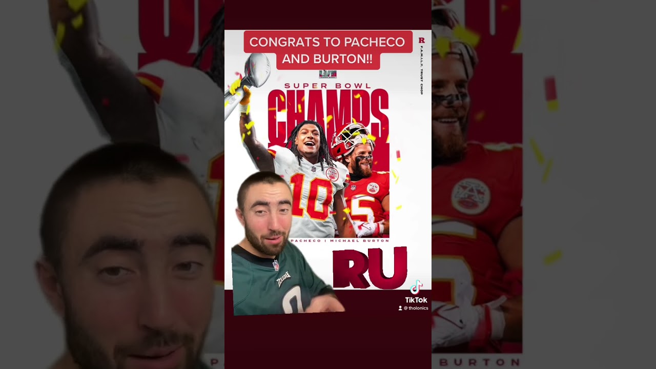 Congrats to Rutgers alums Isiah Pacheco and Michael Burton on winning the Super Bowl! 