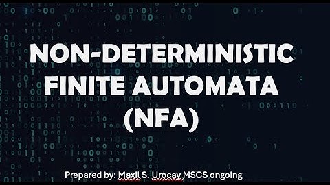 Non-Deterministic Finite Automata (NFA) Bisaya Tutorial || xam yu