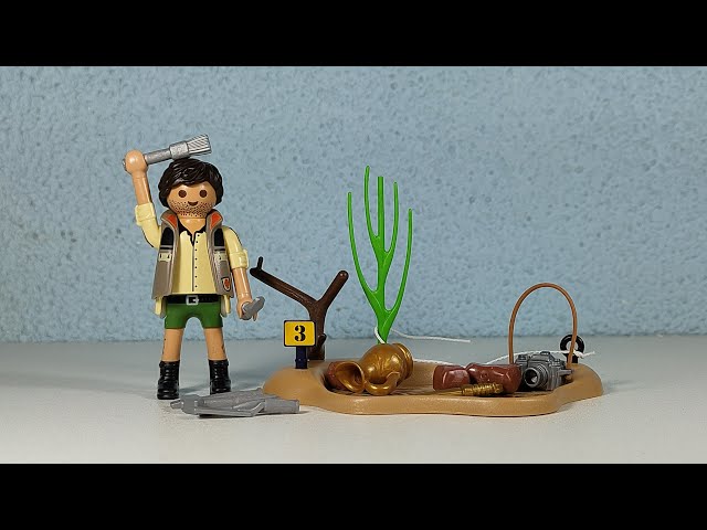 PLAYMOBIL Excavación Arqueológica – Figura Y 21 Accesorios Para Despertar La Imaginación De Los Peques